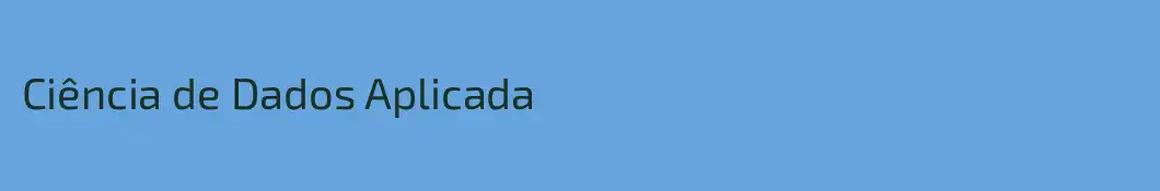 Ciência de Dados Aplicada